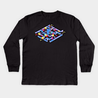 Hyper Pac Man Kids Long Sleeve T-Shirt